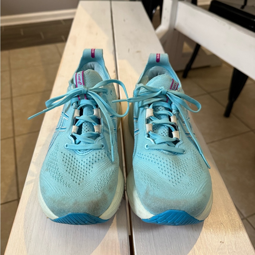 Asics Sky Blue Athletic Sneakers - Picture 3 of 12